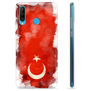 Coque Huawei P30 Lite en TPU - Drapeau Turc