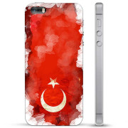 Coque Hybride pour iPhone 5/5S/SE - Drapeau Turc