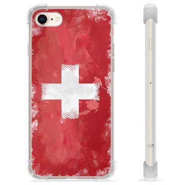 Coque Hybride iPhone 7/8/SE (2020)/SE (2022) - Drapeau Suisse