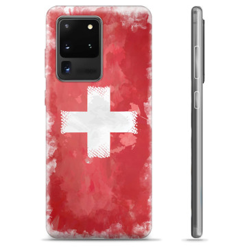 Coque Samsung Galaxy S20 Ultra en TPU - Drapeau Suisse