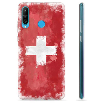 Coque Huawei P30 Lite en TPU - Drapeau Suisse