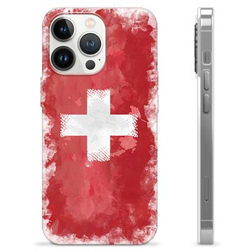 Coque iPhone 13 Pro en TPU - Drapeau Suisse