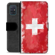 Étui Portefeuille Premium Samsung Galaxy A51 - Drapeau Suisse