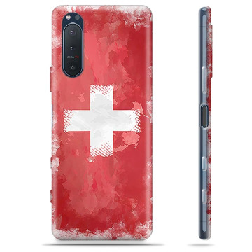 Coque Sony Xperia 5 II en TPU - Drapeau Suisse