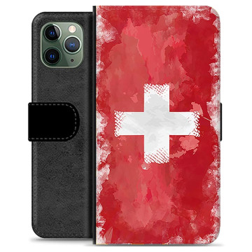 Étui Portefeuille Premium pour iPhone 11 Pro - Drapeau Suisse