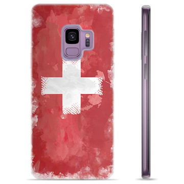 Coque Samsung Galaxy S9 en TPU - Drapeau Suisse