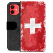 Étui Portefeuille Premium pour iPhone 12 mini - Drapeau Suisse