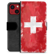 Étui Portefeuille Premium pour iPhone 13 Mini - Drapeau Suisse