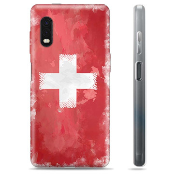 Coque Samsung Galaxy Xcover Pro en TPU - Drapeau Suisse