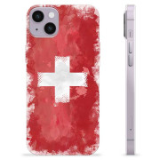 Coque iPhone 14 Plus en TPU - Drapeau Suisse