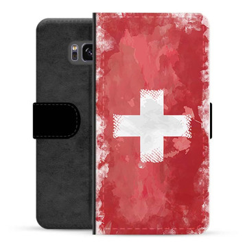 Étui Flip Premium Samsung Galaxy S8+ - Drapeau Suisse