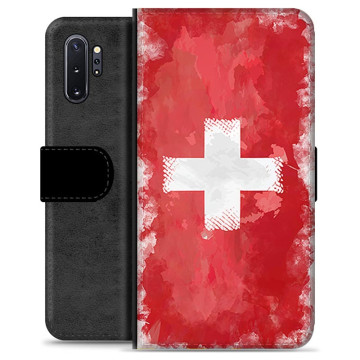 Étui Portefeuille Premium Samsung Galaxy Note10+ - Drapeau Suisse