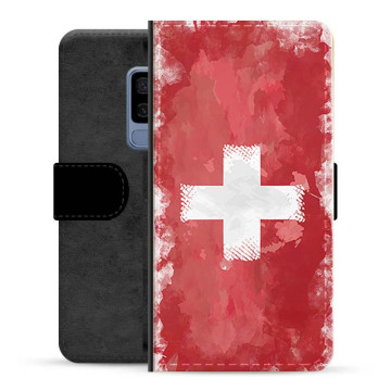 Étui Flip Premium Samsung Galaxy S9+ - Drapeau Suisse