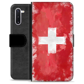 Étui Portefeuille Premium Samsung Galaxy Note10 - Drapeau Suisse