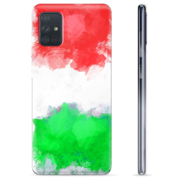 Coque Samsung Galaxy A71 en TPU - Drapeau Italien