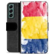 Étui Portefeuille Premium Samsung Galaxy S22+ 5G - Drapeau Roumain