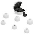 6Pcs Replacement Earbuds Tips Soft Silicone Earphone Caps Cover for Samsung Galaxy Buds2 - White (en anglais)