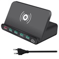 Station de Charge Sans Fil Multifonctionnelle 7-en-1 - QC3.0, Qi - Prise UE