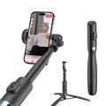 Bâton de selfie et trépied Bluetooth à 8 sections - Noir