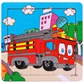 Puzzle 9 Pièces pour Enfants/Jouet Éducatif - Camion de Pompier