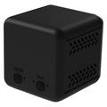 A19 Mini caméra sans fil WiFi avec vision nocturne infrarouge et alarme de mouvement - Noir