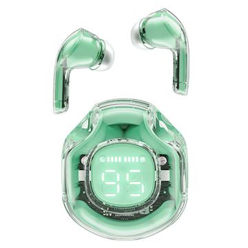 ACEFAST T8 / AT8 Crystal (2) Color Bluetooth Earbuds Lightweight Wireless Headset for Work - Vert