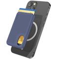 AhaStyle PT133-B Porte-carte magnétique en silicone pour téléphone portable - Bleu
