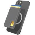 AhaStyle PT133-B Porte-carte magnétique en silicone pour téléphone portable - Gris