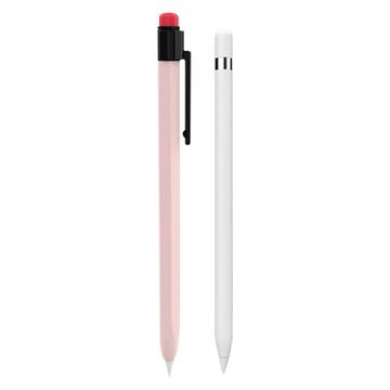 AHASTYLE PT80-1-K Pour Apple Pencil 2ème Génération Stylo Stylet Housse protectrice anti-chute en silicone - Rose