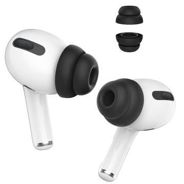 AHASTYLE PT99-2 1 paire pour Apple AirPods Pro 2 / AirPods Pro Bouchons d\'oreille de remplacement en silicone pour écouteurs Bluetooth, Taille L - Noir