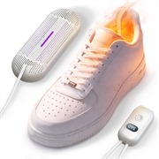 Séchoir à chaussures UV réglable avec minuterie - pointure 28-45 - blanc