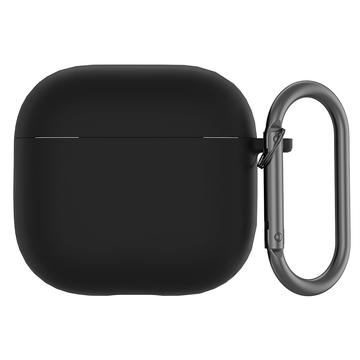 Étui AirPods 4 en Silicone avec Mousqueton - Noir