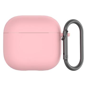 Étui AirPods 4 en Silicone avec Mousqueton - Rose