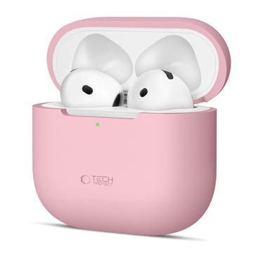 Étui en silicone AirPods 4 Tech-Protect - Rose poussiéreux