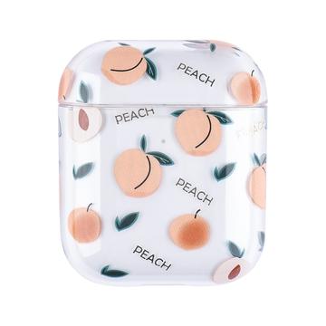 AirPods / AirPods 2 Étui en plastique pour fruits - Pêche