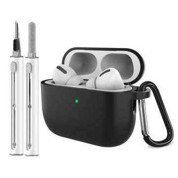 Étui en silicone pour AirPods Pro 3 avec mousqueton et stylo de nettoyage