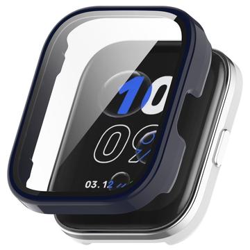 Coque Amazfit Bip 5 Unity en Plastique avec Protecteur d\'Écran - Bleu Foncé