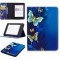 Étui à Rabat Amazon Kindle Paperwhite 3/2 (2015) - Série Wonder - Bleu Papillons
