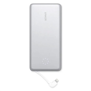 Anker PowerCore+ Pro 10000mAh Power Bank avec câble Lightning - Argent