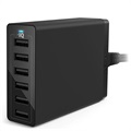 Chargeur Secteur Rapide Anker PowerPort 6 - 6 x USB, 60W - Noir