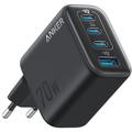 Chargeur mural Anker Zolo 70W GaN - 3 ports USB-C, 1 port USB-A - Noir