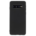 Coque Samsung Galaxy S10+ en TPU Mate Anti-Empreintes - Noire