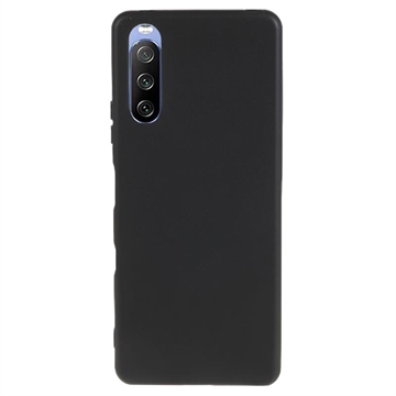 Coque Sony Xperia 10 III en TPU Mate Anti-Empreintes - Noire