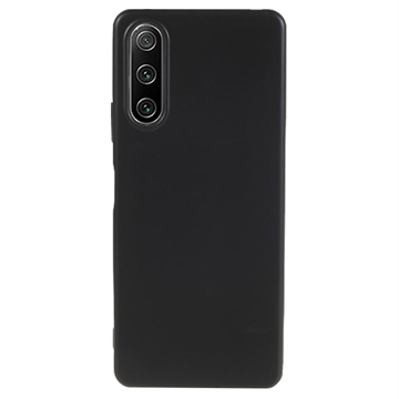 Coque Sony Xperia 10 IV en TPU Mate Anti-Empreintes - Noire