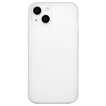 Coque iPhone 15 en TPU Mate Anti-Empreintes - Blanche