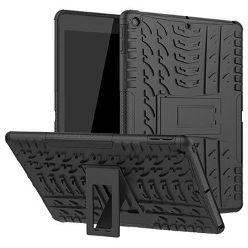 Coque Hybride iPad 10.2 2019/2020/2021 Antidérapante avec Béquille - Noir