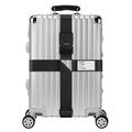 Sangle croisée antivol pour bagages avec cadenas à combinaison - Noir