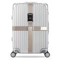 Sangle croisée antivol pour bagages avec cadenas à combinaison - Kaki