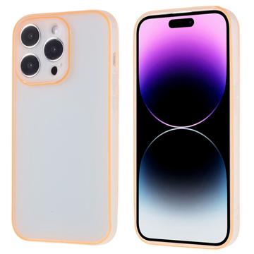 Coque iPhone 14 Pro Max en TPU Lumineuse - Orange