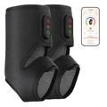 Appareil de massage chauffant pour les chevilles, contrôlé par application - 2 Pcs. - Noir